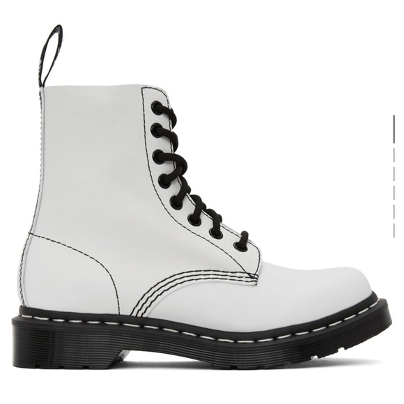 Dr. Martens Shoes - Dr. Martens 1460 Pascal Boots - White